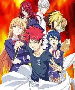 Food Wars Characters Diamond Painting