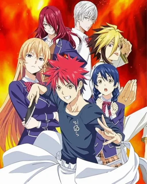 Food Wars Characters Diamond Painting