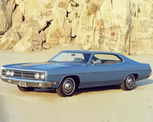 Ford Galaxie Art Diamond Painting