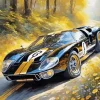 Ford GT 40 Black Diamond Painting