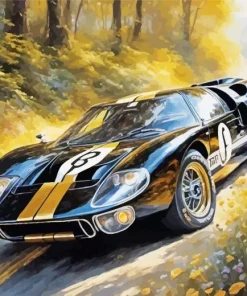 Ford GT 40 Black Diamond Painting