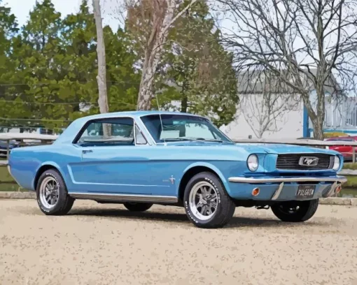 Ford Mustang 66 Car Diamond Painting