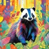 Forest Badger Animal Diamond Painting