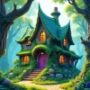 Forest House Art Diamond Painting