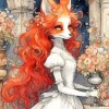 Fox Female Art Diamond Painting