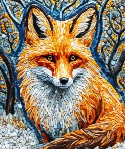 Fox Mosaic Art Diamond Painting