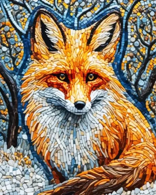 Fox Mosaic Art Diamond Painting