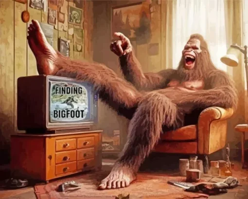 Funny Big Foot Art Diamond Painting