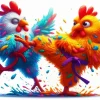 Funny Birds Fighting Diamond Painting