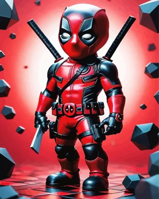Funny Little Deadpool Diamond Painting