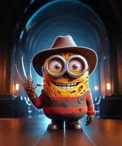 Funny Minions Krueger Diamond Painting