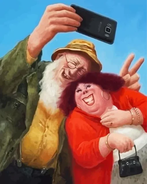 Funny Old Couple Diamond Painting