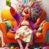 Funny Old Lady Diamond Painting
