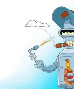 Futurama Bender Drinking Diamond Painting