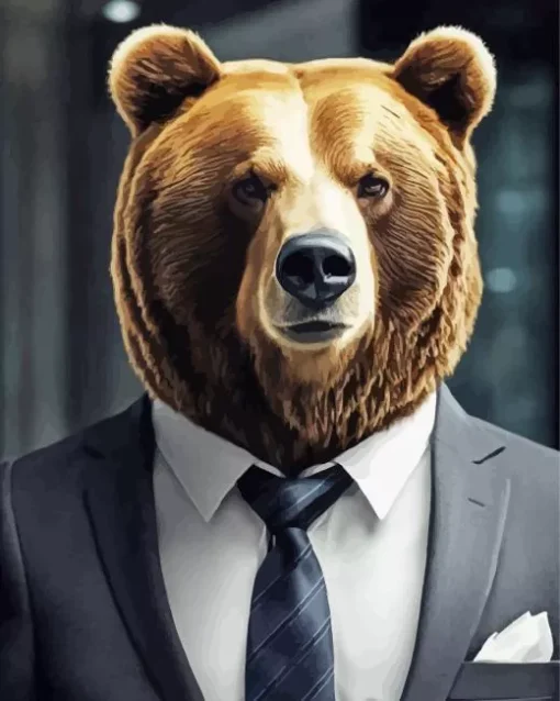 Gangster Bear Diamond Painting
