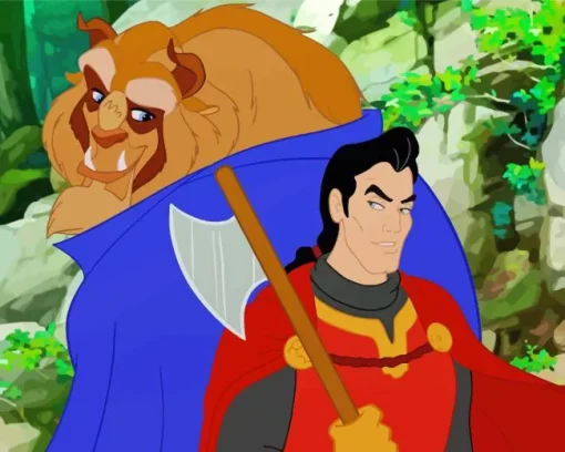 Gaston X Beast Art Diamond Painting