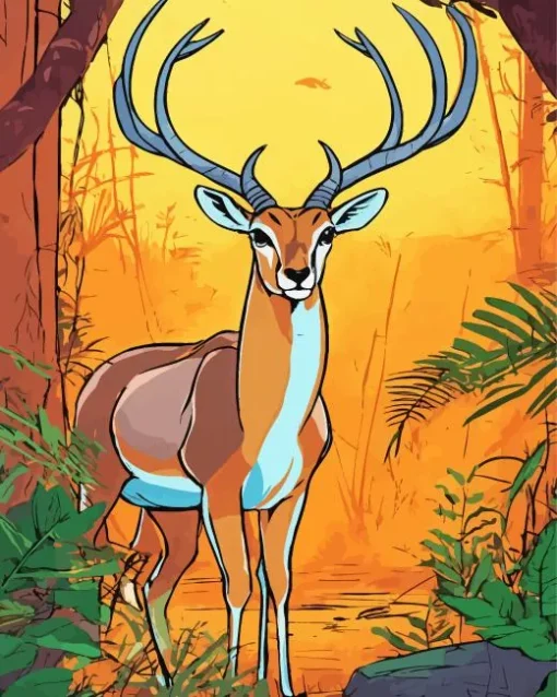 Gazelle Art Diamond Painting