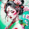 Geisha Girl Diamond Painting