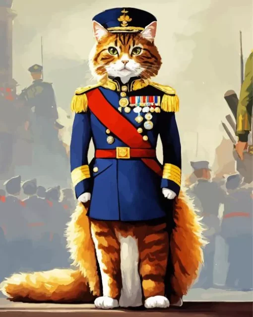 General Cat Art Diamond Painting