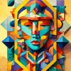 Geometric Art Face Diamond Painting