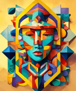 Geometric Art Face Diamond Painting
