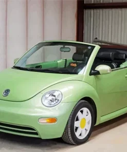 Green Bug Car Diamond Painting