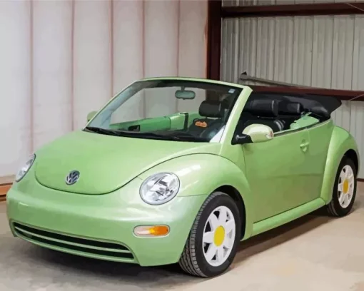 Green Bug Car Diamond Painting