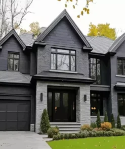 Grey House Diamond Painting
