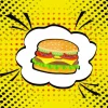 Hamburger Pop Art Diamond Painting