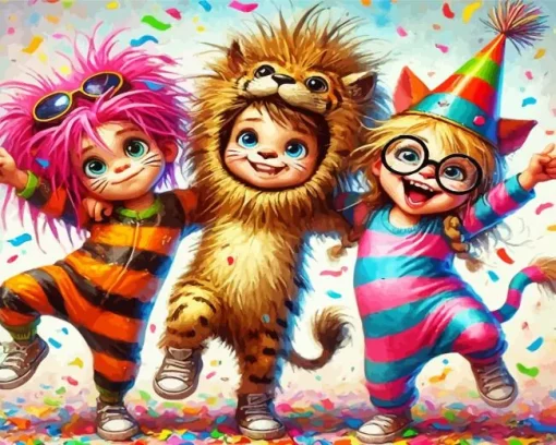 Happy Cute Kids Diamond Painting