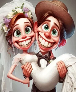 Happy Funny Couple Diamond Painting