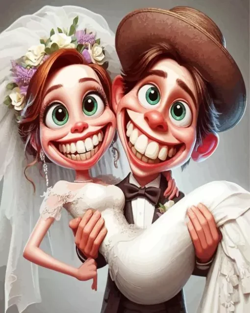 Happy Funny Couple Diamond Painting