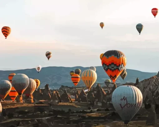 Istanbul Balloons Diamond Painting