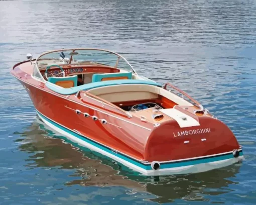 Italian Wooden Boat Diamond Painting