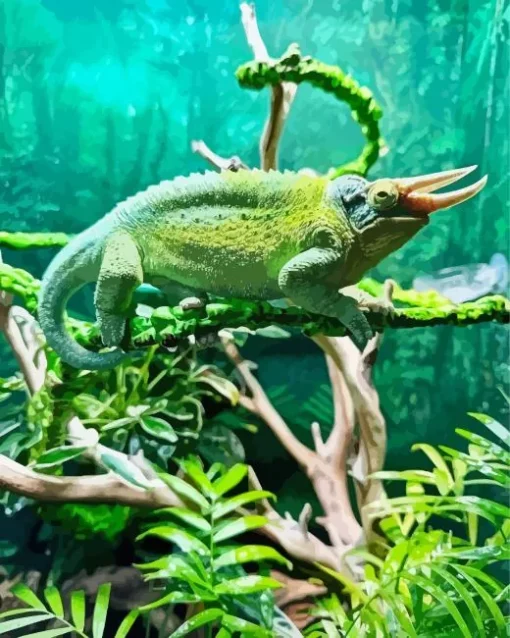 Jacksons Chameleon Diamond Painting