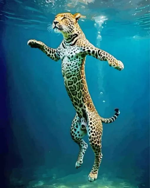 Jaguar Underwater Diamond Painting
