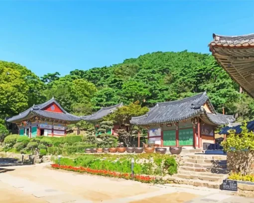 Jeondeungsa Temple Diamond Painting