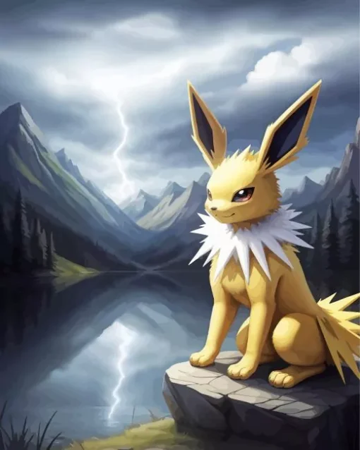 Jolteon Pokemon Anime Diamond Painting