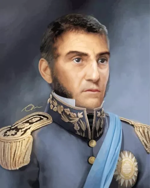 Jose De San Martin Diamond Painting