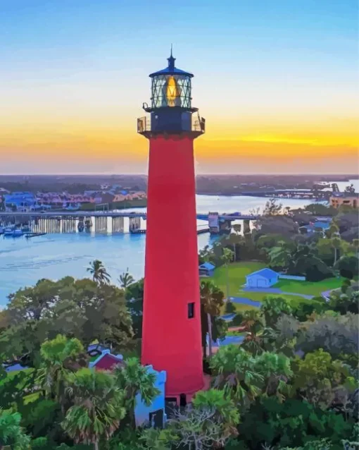 Jupiter Inlet Lighthouse Diamond Painting