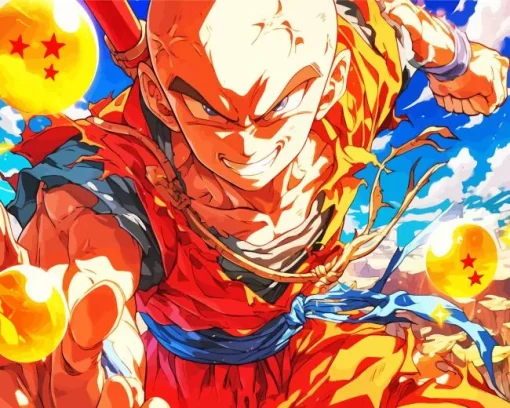 Krillin Dragon Ball Diamond Painting