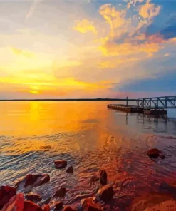 Lake Overholser Oklahoma Diamond Painting