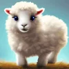 Lamb Fluffy Diamond Painting