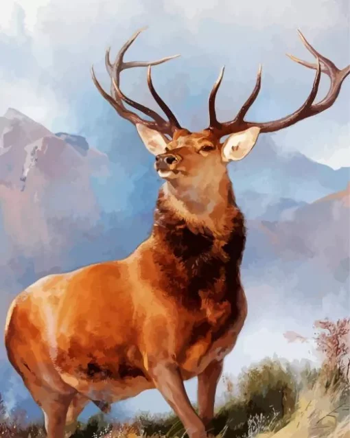 Landseer The Monarch Of The Glen Diamond Painting
