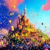Lantern Tangled Castle Diamond Painting