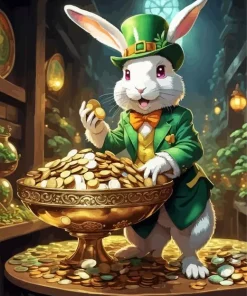 Leprechaun Rabbit Diamond Painting
