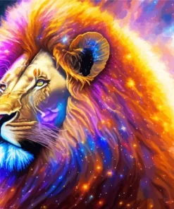 Lion Galaxy Diamond Painting