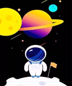 Little Astronaut Diamond Painting