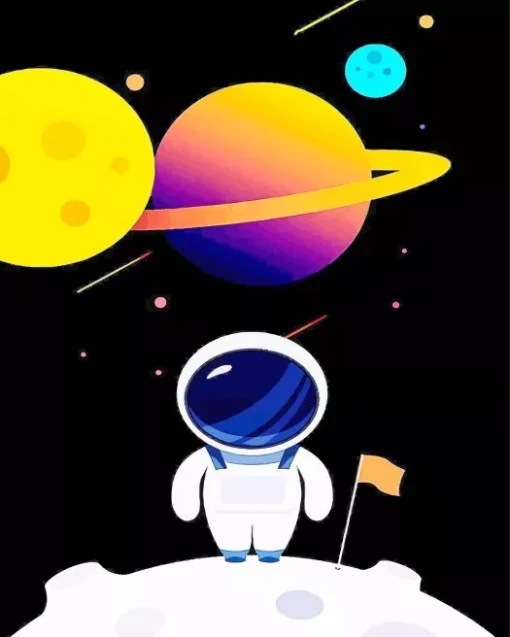 Little Astronaut Diamond Painting