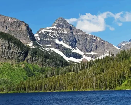 Lone Lake Diamond Painting